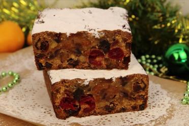 Holiday Spiced Fruitcake with Jam and Honey