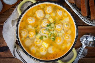 Easy & Delicious Potato Soup with Meatballs