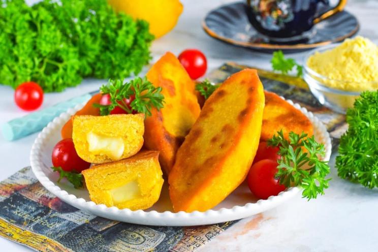 Cheesy Cornbread Bites (Chvishtari)