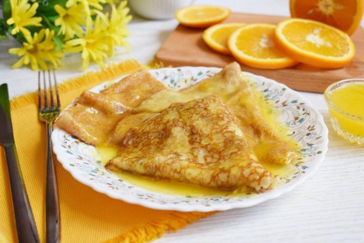 French Crepe Suzette Delight