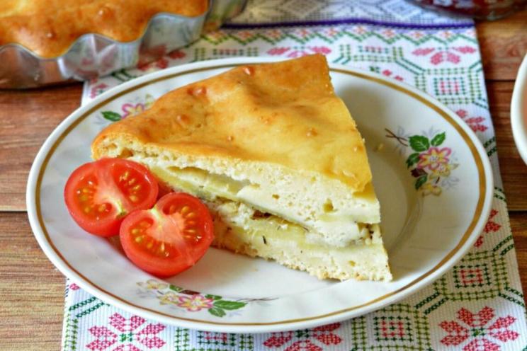 Potato and Onion Kefir Pie