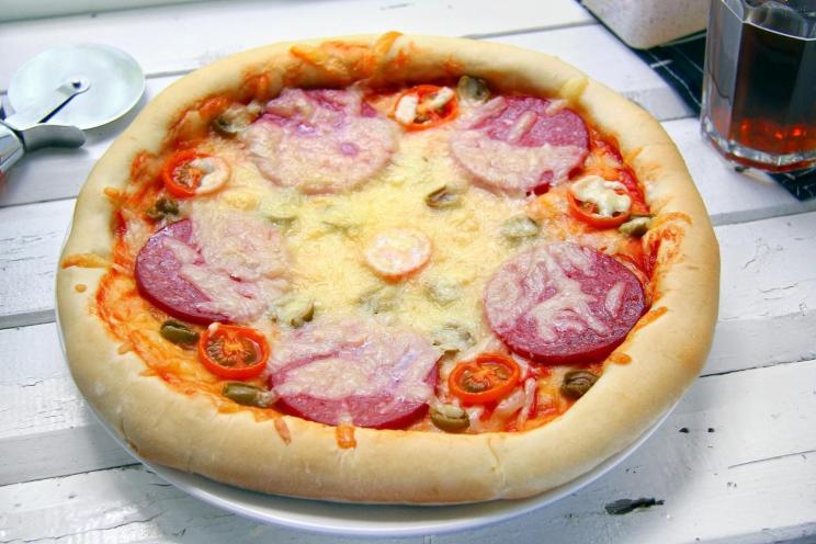 Fluffy Oven-Baked Thick Crust Pizza Fluffy Oven-Baked Thick Crust Pizza