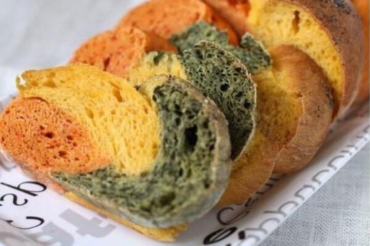 Colorful Tri-Tone Bread