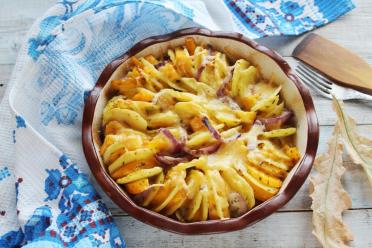 Roasted Pumpkin and Potato Casserole