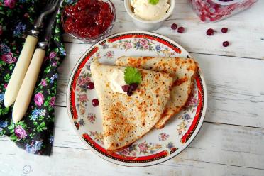 Fluffy Kefir Custard Pancakes