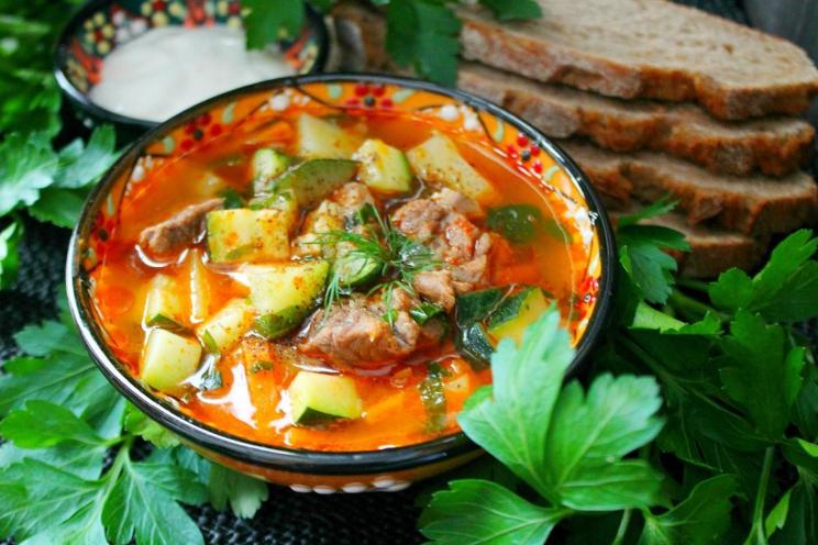 Hearty Tomato Zucchini Meat Soup Hearty Tomato Zucchini Meat Soup