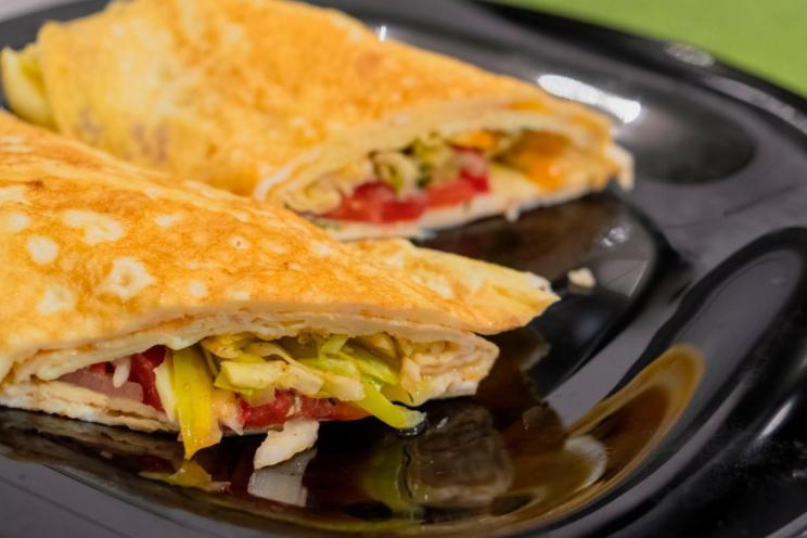 Cheese and Veggie Stuffed Egg Rolls