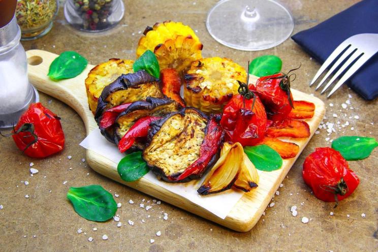 Oven-Roasted Vegetables with Aromatic Marinade