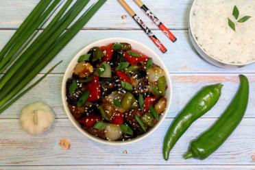 Vibrant Chinese Eggplant Stir-Fry
