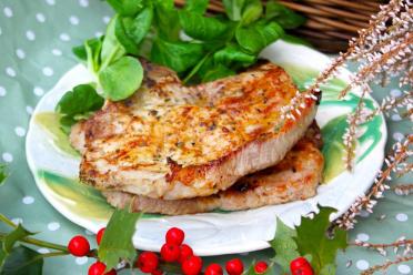 Grilled Bone-In Pork Loin
