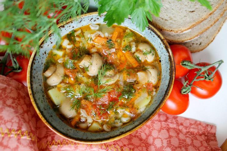 Quick & Hearty Barley Mushroom Soup Quick & Hearty Barley Mushroom Soup