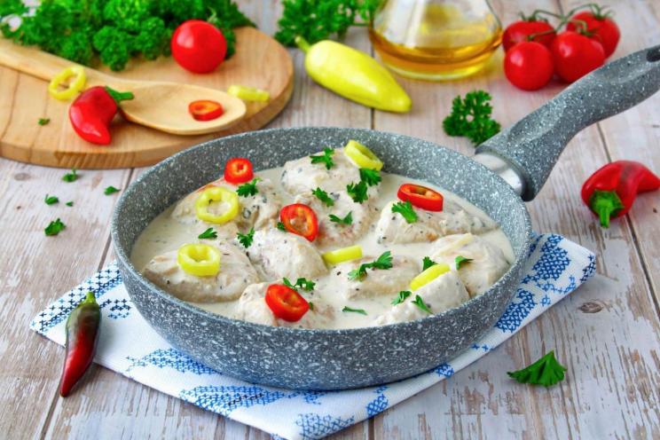 Creamy Pan-Braised Chicken Breast Creamy Pan-Braised Chicken Breast