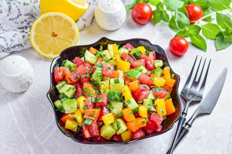 Fresh Summer Cucumber and Tomato Salad Fresh Summer Cucumber and Tomato Salad