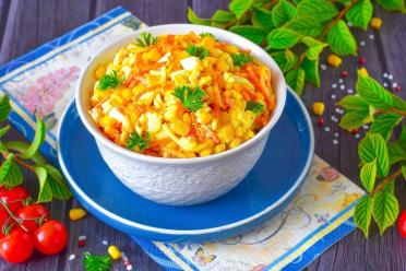 Zesty Braid Cheese and Korean Carrot Salad