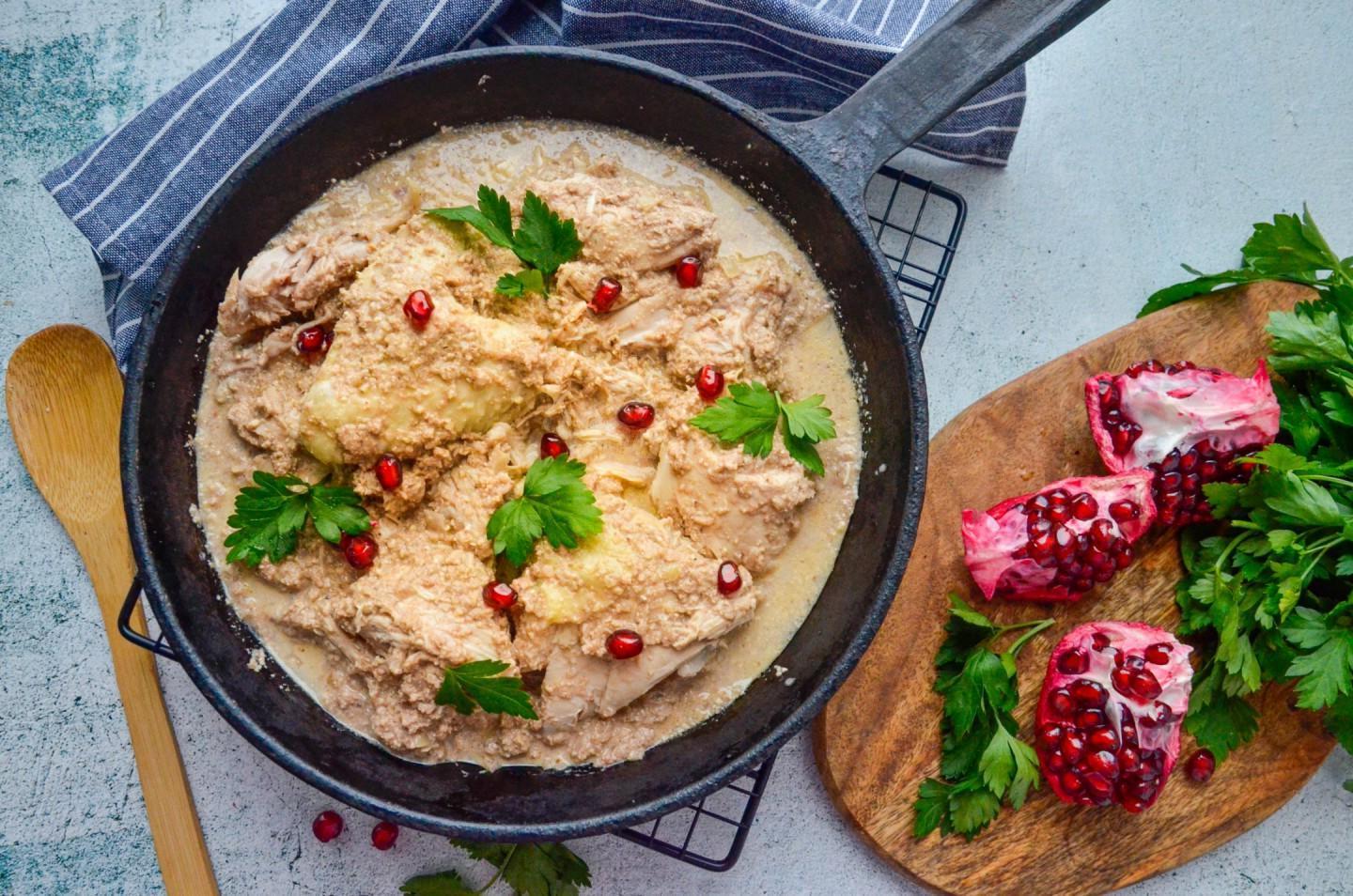 Delicious Georgian Chicken Satsivi with Walnut Sauce Delicious Georgian Chicken Satsivi with Walnut Sauce