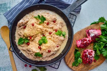 Delicious Georgian Chicken Satsivi with Walnut Sauce
