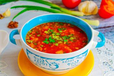 Hearty Pork Kharcho Soup with Rice