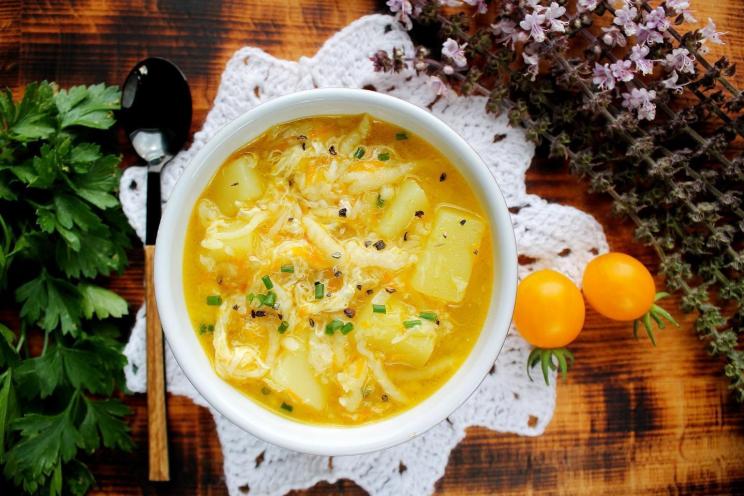 Chicken and Egg Zatirukha Soup