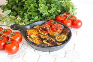 Oven-Baked Eggplants and Zucchini