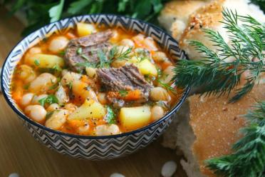 Hearty Bean and Meat Soup
