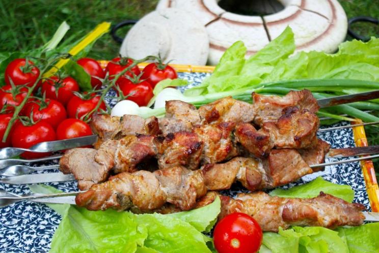 Juicy Pork Shashlik in Tandoor
