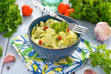 Zesty Honey-Garlic Marinated Zucchini
