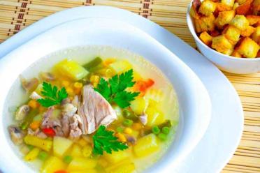 Healthy Summer Chicken Vegetable Soup