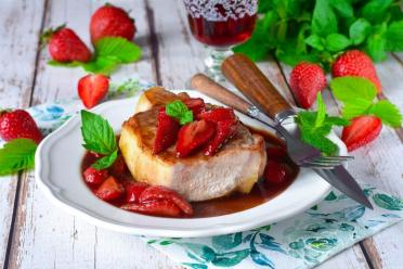Festive Strawberry-Glazed Meat