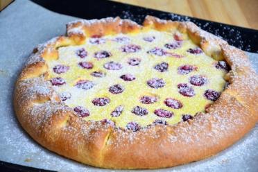 Cherry and Cottage Cheese Galette