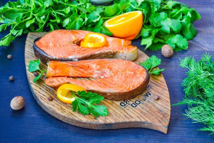 Pan-Fried Salmon Steak Pan-Fried Salmon Steak