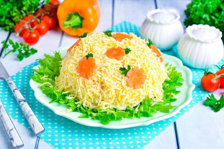 Quick & Easy Chicken Carrot Cheese Salad