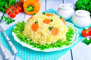 Quick & Easy Chicken Carrot Cheese Salad