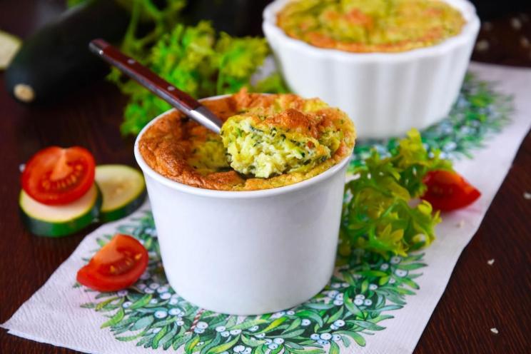 Baked Zucchini Soufflé: Tender and Festive Delight