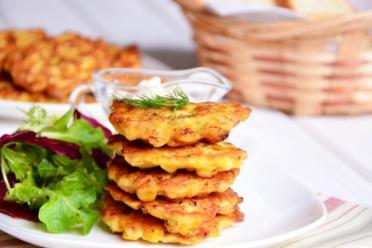 Chicken Corn Pancake Snack