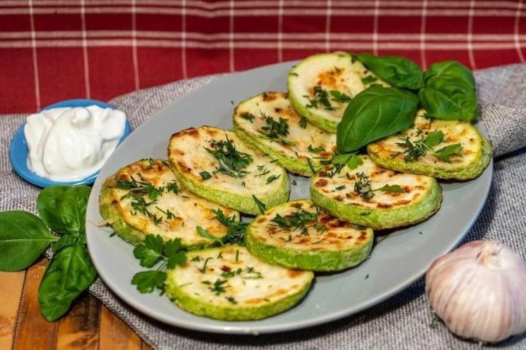 Garlic Herb Fried Zucchini