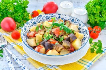 Slow Cooker Zucchini & Eggplant Vegetable Stew
