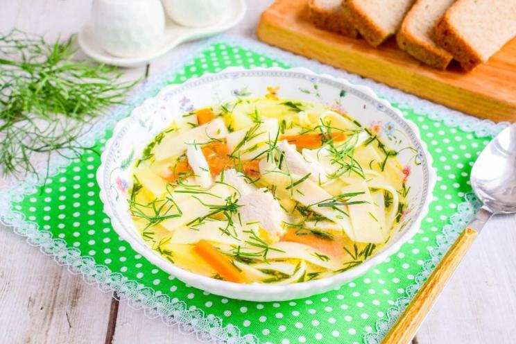 Chicken Noodle & Egg Soup