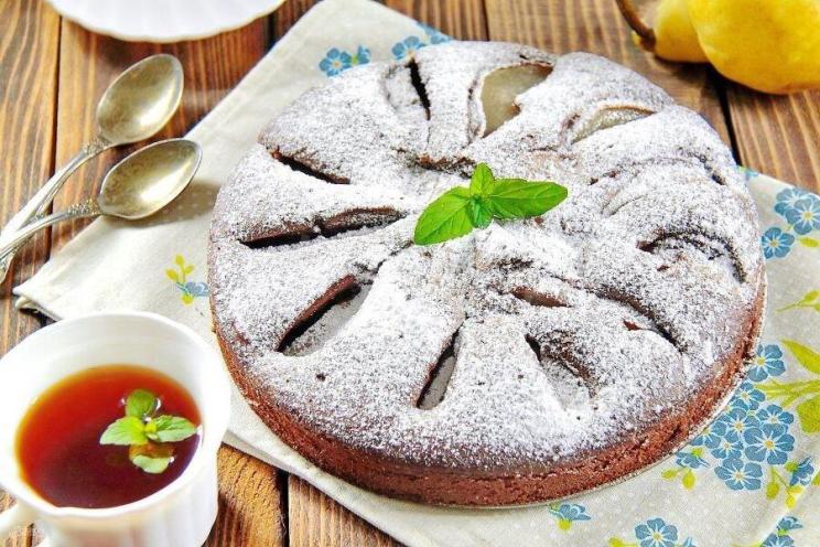 Decadent Chocolate Pear Pie