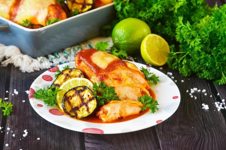 Oven-Baked Chicken Breasts with Eggplant Oven-Baked Chicken Breasts with Eggplant