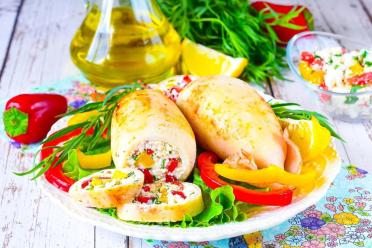 Greek-Style Cheese-Stuffed Squid