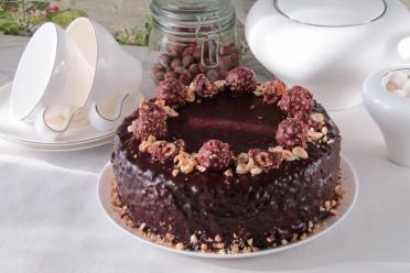 Homemade Ferrero Rocher Cake