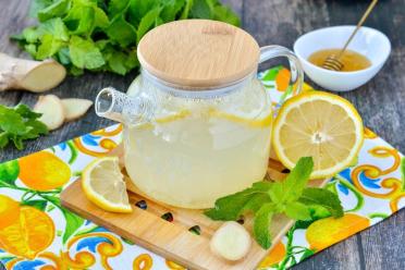 Zesty Ginger Honey Lemon Tea