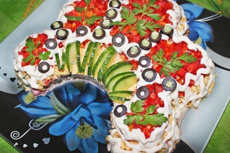 Chicken Russian Beauty Salad