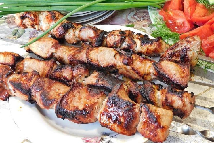 Grilled Red Wine Shish Kebab