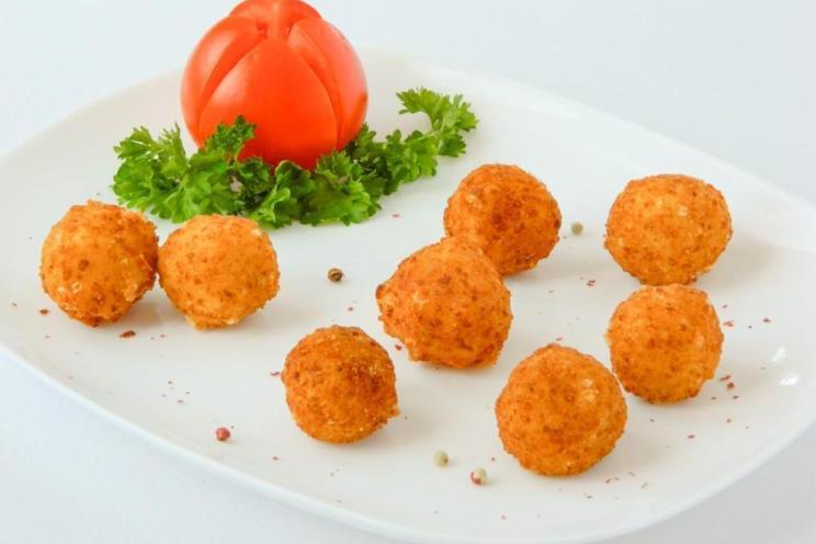 Pan-Fried Cheese Balls