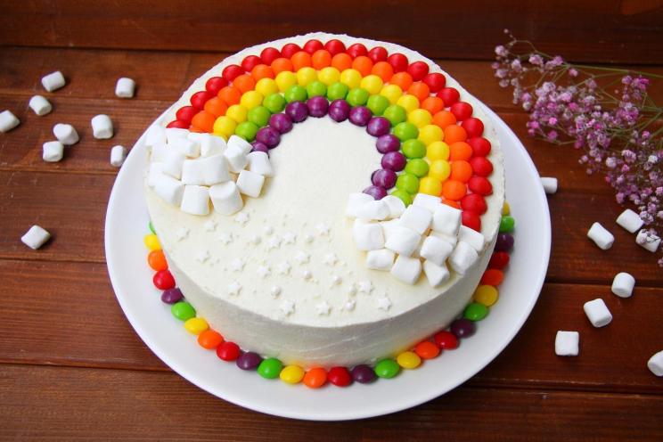 Spectacular Rainbow Delight Cake
