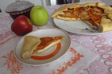 Pumpkin and Apple Cottage Cheese Galette