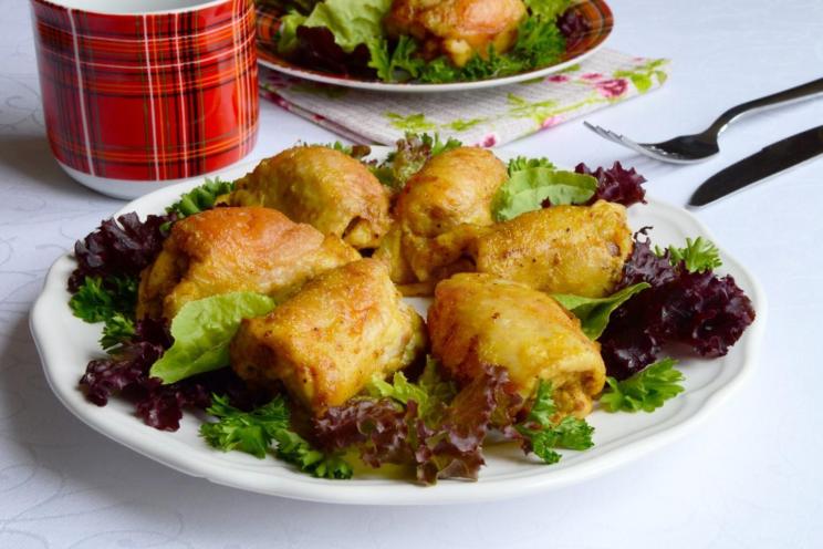Oven-Baked Boneless Chicken Thighs with Spices