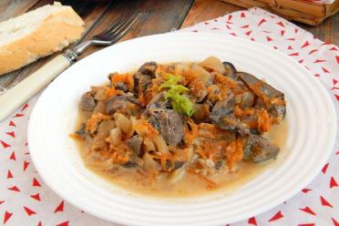 Creamy Beef Liver Stew