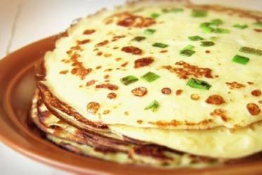 Potato Pancakes with Milk and Green Onions